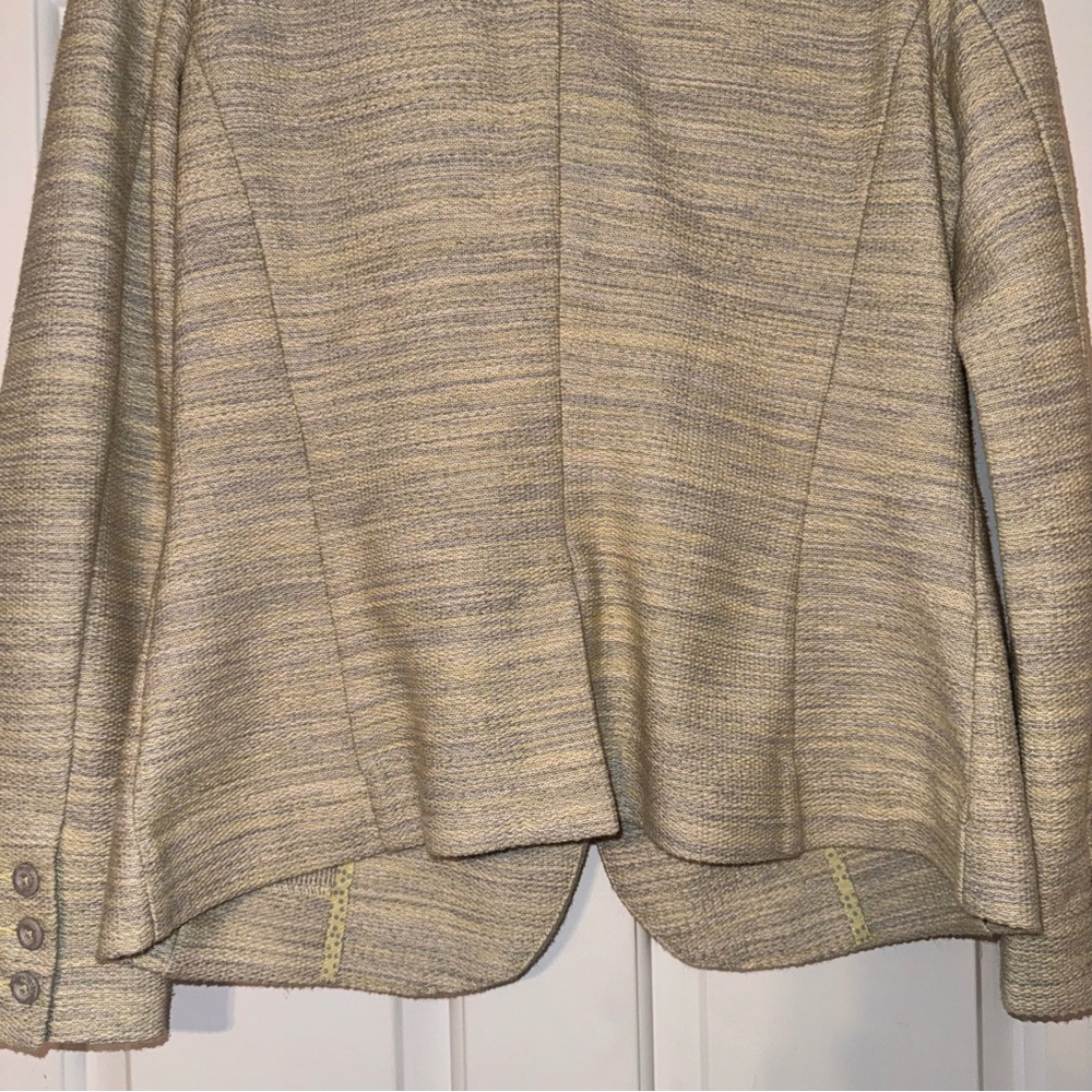 CAbi One Fine Day Lemon Zest Tweed Bouclé single button Blazer Jacket 8 - Picture 11 of 16